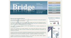 Desktop Screenshot of informatiquebridge.com